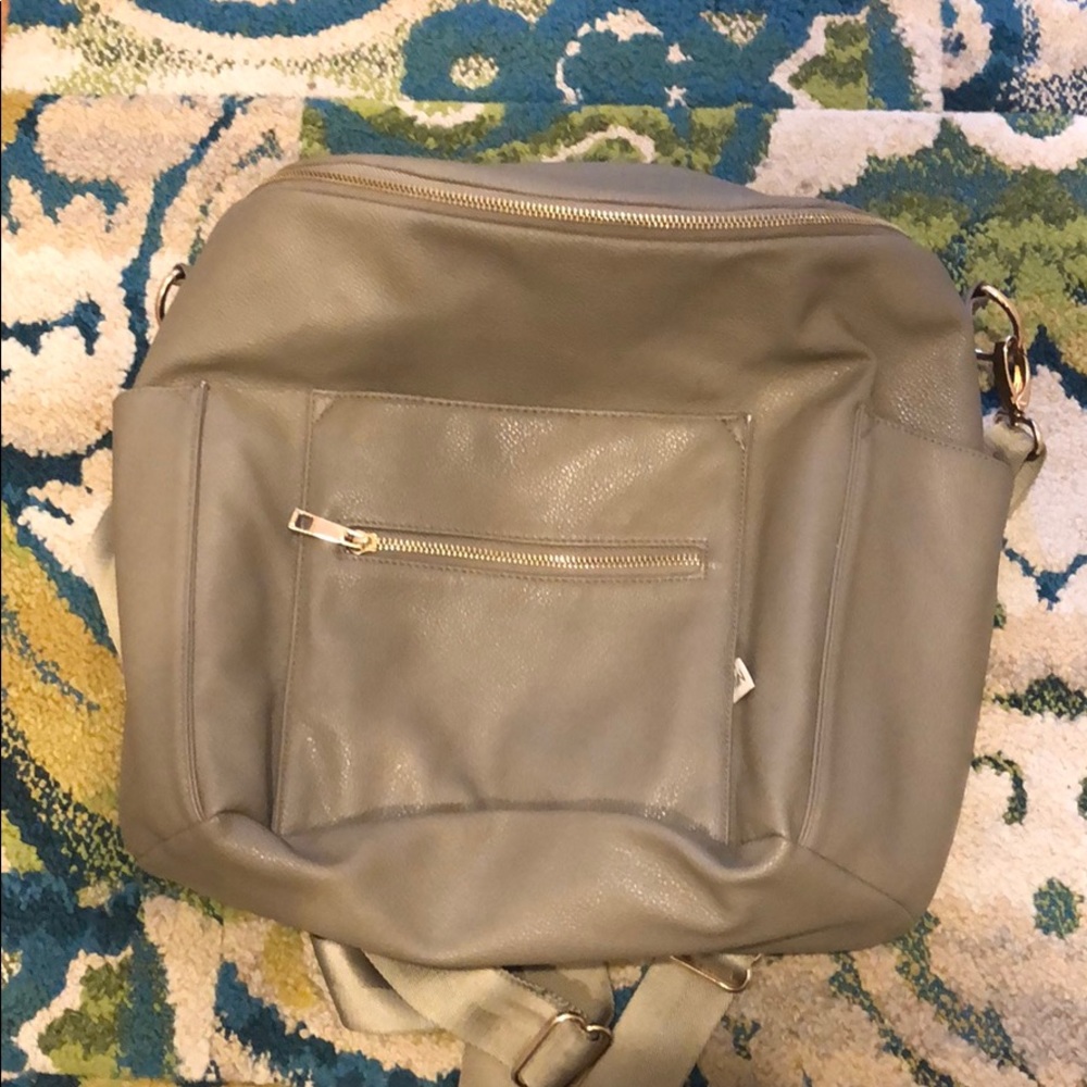Fawn Design Stone Gray Diaper Bag
